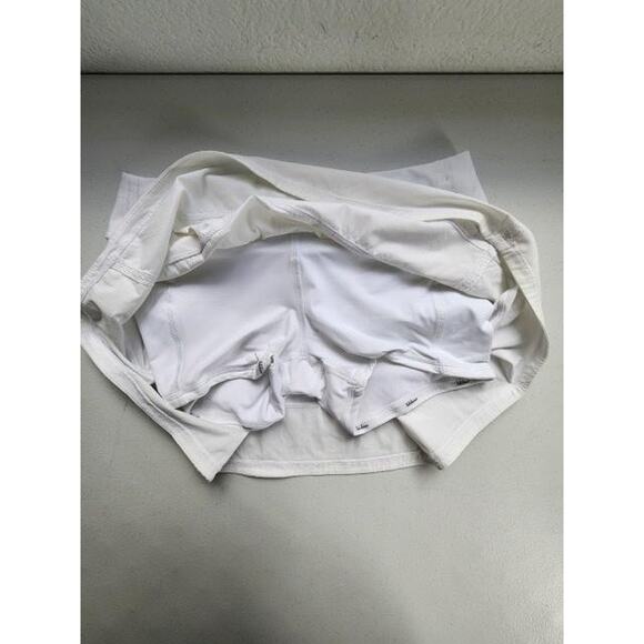 Lululemon Skirt Womens Size 8 White Athletic Running Tenniscore Preppy Skort - Picture 3 of 16